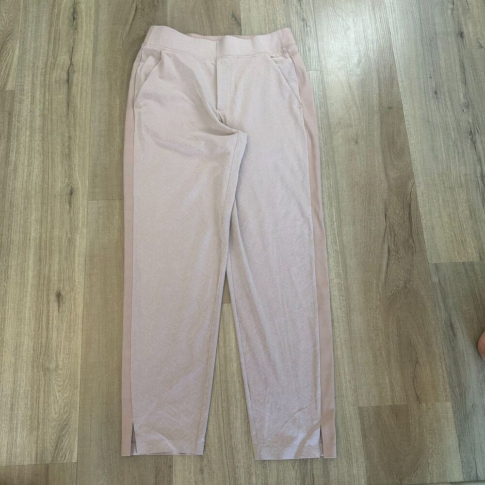 Athleta Brooklyn Textured Ankle Women's Pants size 4 Blush Powder Pink